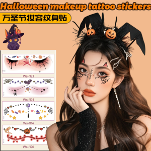 Halloween Makeup Face Stickers Face Makeup Hotel Party Funny Economy Reuse Party Quirky Makeup Stickers