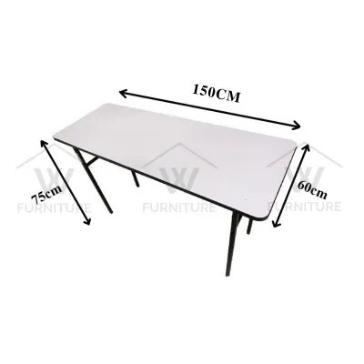 Wfurniture Banquet Table Folding Table Catering Hall Buffet Table Outdoor Dining Meja Lipat