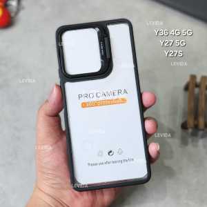 Clear Case Standing Kamera Bracket Case Vivo Y36 5G Vivo Y36 4G Vivo Y27 5G Vivo Y27S Vivo Y28 4G