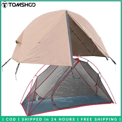 TOMSHOO 1 Person Camping Tent for Cot Lightweight Water Resistant Tent for Outdoor Camping Backpacking Traveling