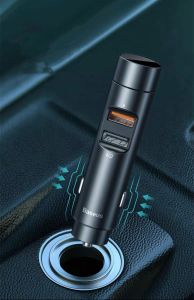 Baseus car Bluetooth receiver mp3 player multifunctional music car with usb charging Bluetooth 5.0 lossless sound quality playback dual usb charge QC3.0 fast charger