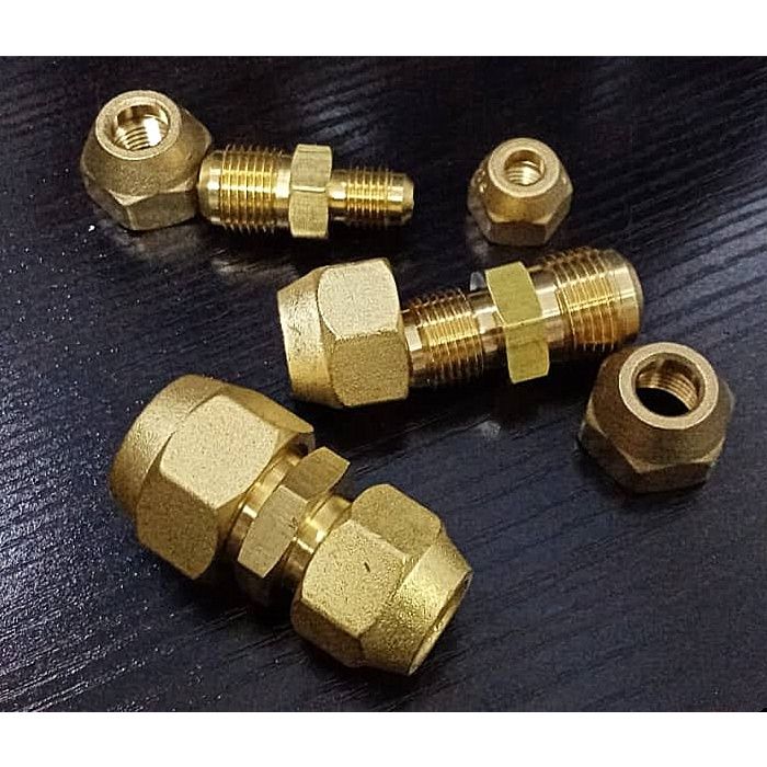 MY WholeSale Copper Flare Nut Union EXCHANGE SIZE AIRCONDITIONER Set Aircond Copper Flare Nut