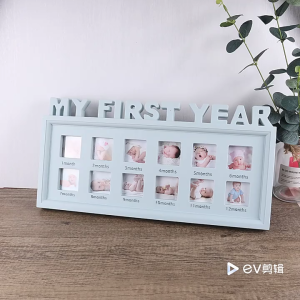 Bé lưu niệm khung hình sơ sinh dấu chân dấu tay Khung ảnh có thể gập lại khung lưu niệm trung tính đồ trang trí bàn