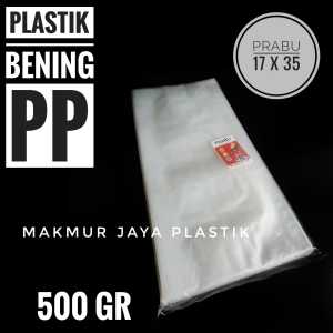 [ PP PRABU 15 X 20 ] KANTONG PLASTIK KEMASAN MAKANAN PP BENING 15 X 20