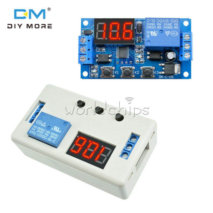 Diymore Dc V Time Delay Relay Module Digital Led Display Board