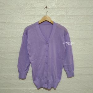 Amora Cardigan Basic PE / Cardigan Wanita / Lengan Panjang /  Korean Style / by aqilanisa store