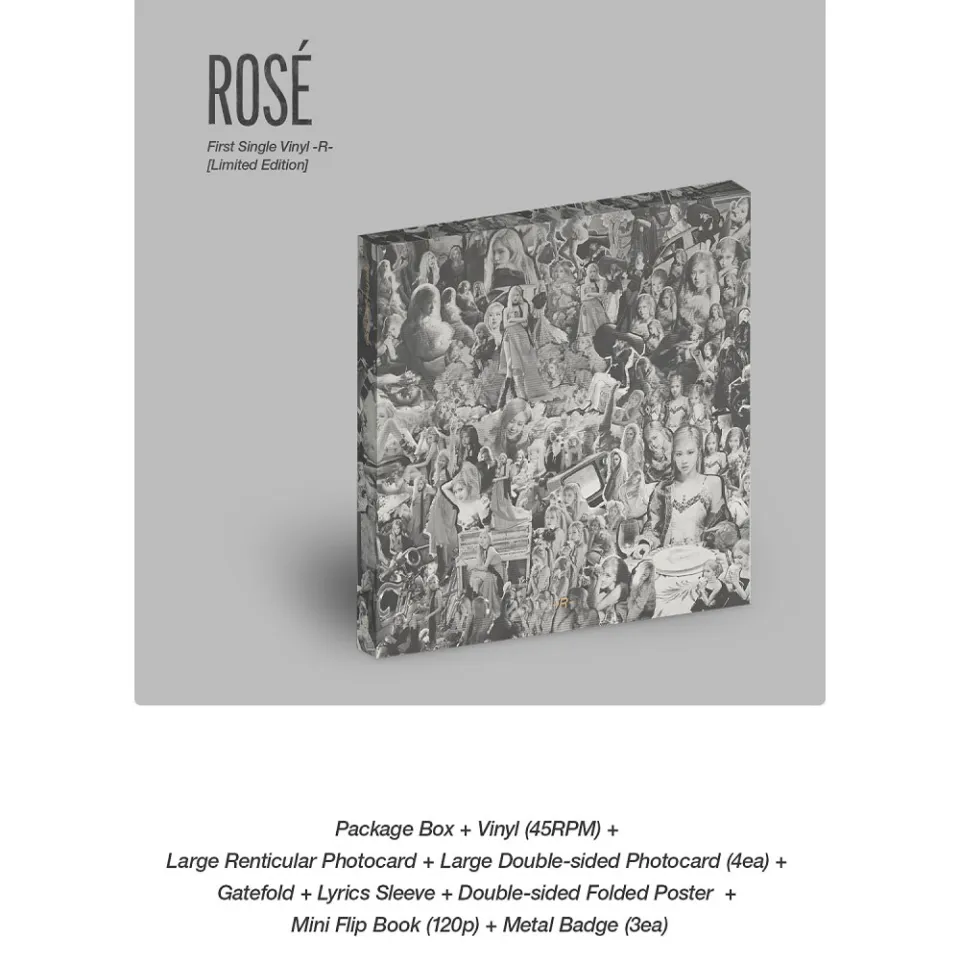 BLACKPINK ROSE - 1st Single Vinyl LP [ R ] Limited Edition Kpop