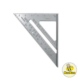 MaxPlus Triangle Ruler Aluminum Alloy Speed Protractor Square Miter Carpenter Tool 255 ×180 mm