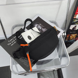 Outdoor Trendy Couple Chest Bag Mens Mobile Phone Waist Bag Korean Fashion Womens Shoulder Bag Waterproof Japanese Casual Bag Mens Sports Crossbody Bag