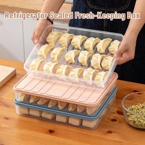 Sealed Fresh-keeping Box Refrigerator Food Storage Box for Dumplings  Vegetables Bar Food Container
