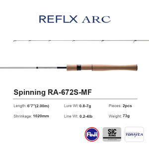 PURELURE REFLEX ARC Flick Cast 0.5-12g BFS Rod 6FT Toray Carbon T1100 FUJI SIC Ring Full Cork Reel Seat Trout Perch Bass Pike