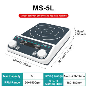 JOANLAB Large Volume Digital Display Magnetic Stirrer Laboratory Magnetic Mixer with Adjustable Speed Lab Equipment