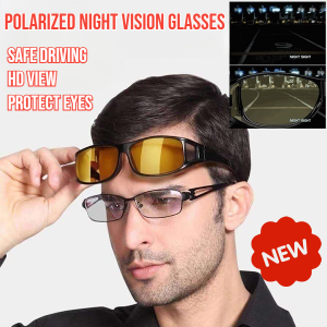 Polarized Night Vision Glasses HD Vision Driving Glasses Polarized Anti Glare Night Vision Wraparound Anti Glare Sunglasses