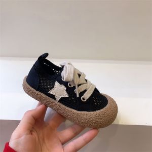HF Mesh Soft Sport Sneakers Girls Boys 2024 New Breathable Fashion Cute Outdoor Casual Shoes kasut budak pempuan