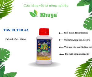 Phân bón lá NPK sinh học Ruter AA 100ml Ra rễ - Đâm đọt - Lớn trái