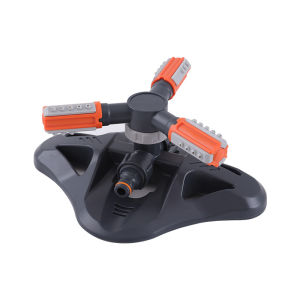 Garden Sprinkler Sprinkler Air Taman 360 Rotating Automatic Sprinkler Triangle 3 Head Plastic