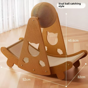 [SG]🚚 Sisal Mat Cat Scratch Board Scratching Pole Cat Nest Integrated Vertical Recliner Sisal Ball Scratching Board