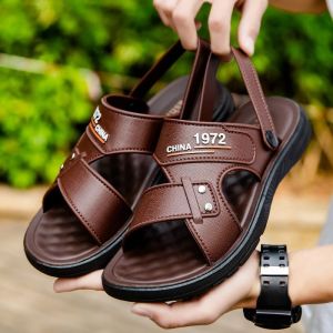 MenS Sandals For Outdoor Wear Non-Slip Durable Thick-Soled Beach Shoes 2026 New Model Waterproof Soft-Soled High-End MenS Sandals
