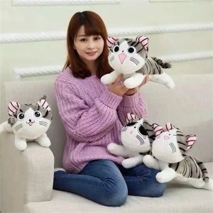 LILYandGIRL For Kids Girl Gifts Stuffed Toys Dolls Pillow Soft Cheese Cat Plush Chis Cat Stuffed Toys Cat Stuffed Doll Animal Dolls Plush Toy