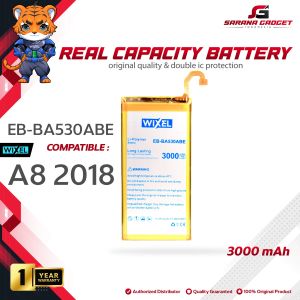 WIXEL Baterai Samsung Galaxy A8 2018 EB-BA530ABE SM-A530F A830 Double Power Real Capacity Original Batre Batrai Battery Ori Dual HP Handphone