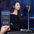 【✅SG READY STOCK】RICHMENTMALL Portable Wireless Selfie Stick Tripod Stand 360° Rotation Handheld Gimbal Stabilizer Portable Bluetooth Foldable Selfie Stick Monopod for Live Phone Gopro Camera, with Wireless Remote & Tripod Stand LED Light for Smartphones. 