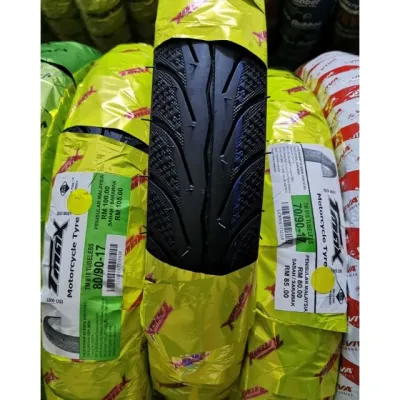 TMAX TM818 TUBELESS 70/90-17 / 80/90-17 Tayar Bunga MAXXIS DIAMOND saiz 17 Tayar WAVE DASH EX5 WAVE TL Tayar Motor Diamond Saiz 17 TAYAR BUNGA DIAMOND MURAH SAIZ 17