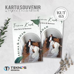 [100 pcs] KARTU UCAPAN SOUVENIR PERNIKAHAN CUSTOM MURAH-SERI 5