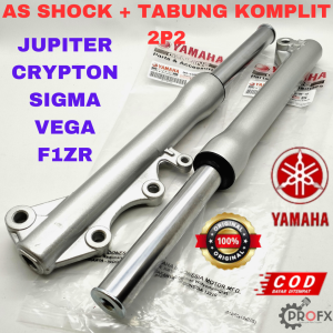 AS SHOCK TABUNG 2P2 YAMAAHA JUPITER VEGA CRYPTON SIGMA F1ZR ORIGINAL ASLI YGP SOK SHOK DEPAN KOMPLIT