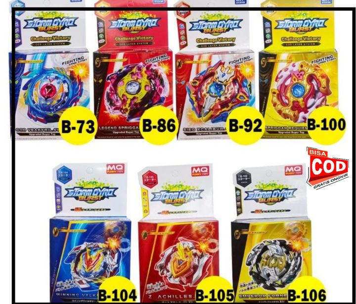 [BISA COD] Mainan Anak Mainan Gasing Beyblade Tornado Burst Superking Set Launcher Murah