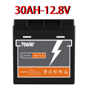 PowMr Lithium Battery 25.6V/12.8V 30AH/50AH/100AH High Capacity Solar LiFePo4 Battery With High Performance Built in BMS Protection Life Time 10 Year Can Up to 2 Unit Series