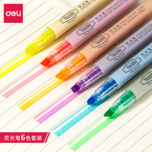 Deli Highlighter Pen Pena Stabilo isi 6 pcs S624