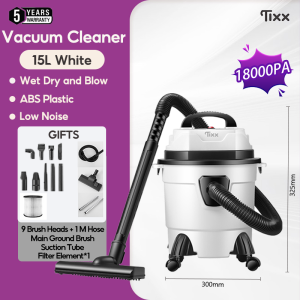 Tixx 15L Vacuum Cleaner for Home Upgrade Metal Material High Suction Dry Wet Blowing 3 Use Household
