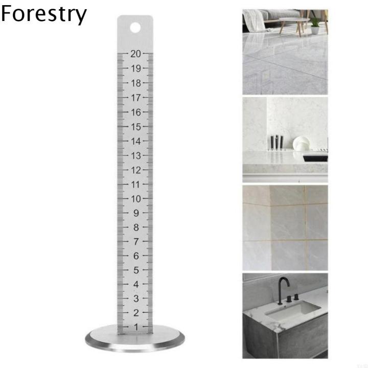 FORESTRY Stainless Steel Lay Floor Tile Special Ruler Double-side ...