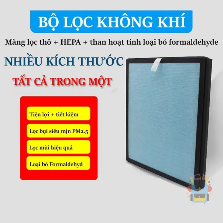 Bộ màng lọc HEPA và THAN HOẠT TÍNH thay thế cho máy lọc không khí - Lọc bụi PM2.5, khử mùi, khử khuẩn