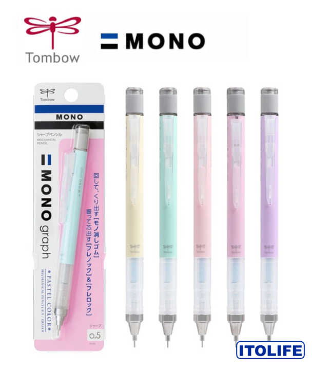 Tombow Mono Graph Shaker Mechanical Pencil Pastel Color 1pc