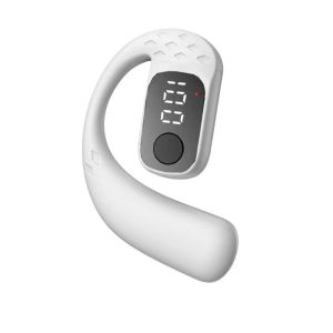 DELICACY Long Standby Wireless Bluetooth Earphone Surround Sound HD Calling Mic Open Earbud Over-Ear Design 180° Rotation Adjustable Ear Hook Headset Business Work