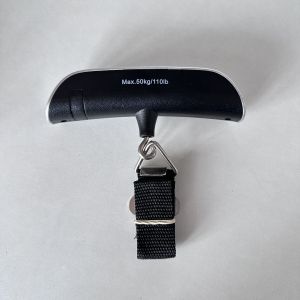 SG Stock Luggage Weighing Scale Portable Green Light Hand Carrying Scale Steel Hook Hanging Scale Cross border Small Package