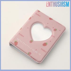 【Enthusiasm】🌟🌟【Hot Sale】🎈 Cute Photo Album 3 Inch Love Heart Hollow Picture Storage Case Kpop Card Binder Name Card Book Photocard Holder 36 Pockets