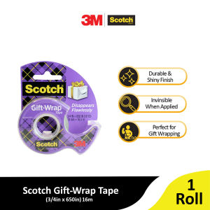 3M Scotch Giftwrap Tape 15 (3/4in x 650in) 16m [MS151818]