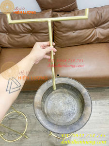 Kệ để chậu rửa tay bằng đồng Spa decor làm theo kích thước yêu cầu (liên hệ với shop để làm kích thước yêu cầu)