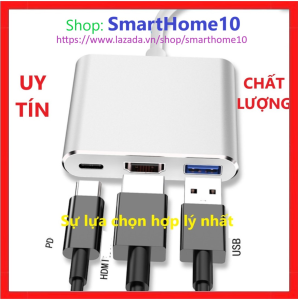 Bộ Hub thiết bị cổng cáp chia chuyển đổi đa năng USB Type C chuyển đổi sang HDMI VGA USB ... Sử dụng Cho Laptop Macbook Samsung Huawe...