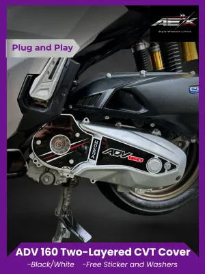 ADV 160 CVT Crankcase Cover Layered Acrylic – Plug & Play Design Clean Look Finish
