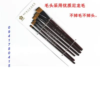 Bộ 6 cọ vẽ đầu vuông