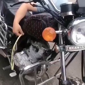 Universal Motorcycle Fuel Tank Cover Waterproof Leather Fuel Tank Protector Motorcycle Accessories (Local stock)