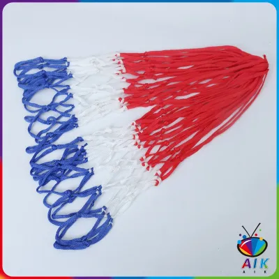 AIK ตาข่ายห่วงบาส ตาข่ายไนล่อน อย่างดี เชือกร่ม 4mm/5mm Basketball rack net
