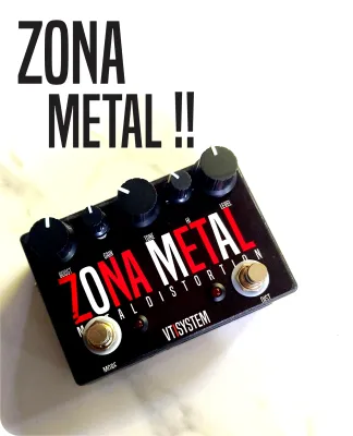 Efek gitar distorsi booster double 2 in 1 zona metal vtisystem