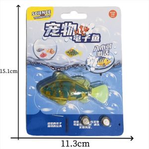 CRUSHES Inductive Glow Electric Simulation Fish Electric Electronic Pet Fish Cartoon Swimming Fish Toy Kids