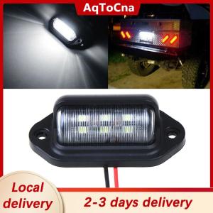[COD] AqToCna Ship within 24 hours 1Pc Waterproof 6 LED 12V License Plate Light Car Boat Truck Trailer Step Lamp