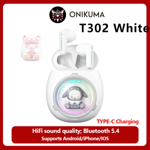 ONIKUMA T302 Wireless Earphones หูฟังบลูทูธ 5.3 True Wireless เคสน่ารัก พร้อมฟังก์ชั่น ENC