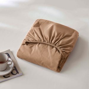 1PC Bedsheet Fully Garterized Hotel Quality Plain Colors Fitted Sheet Only Single/Double/Queen/King Size Bedcover